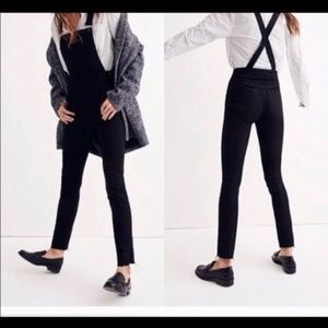 Madewell Black Denim Skinny Overalls - XS